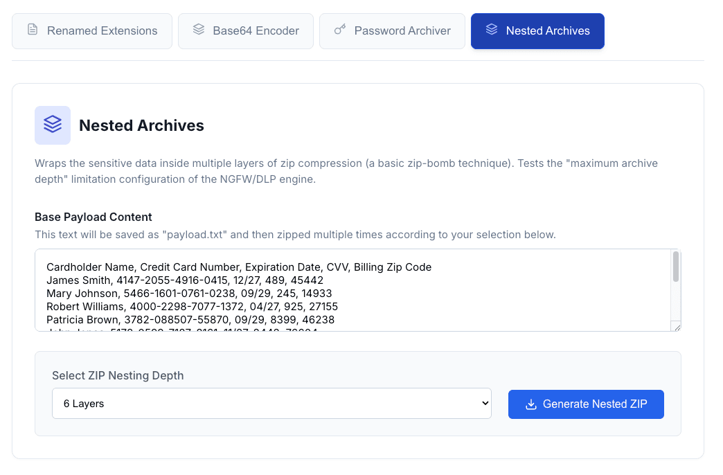ITSecTools evasion payload generator